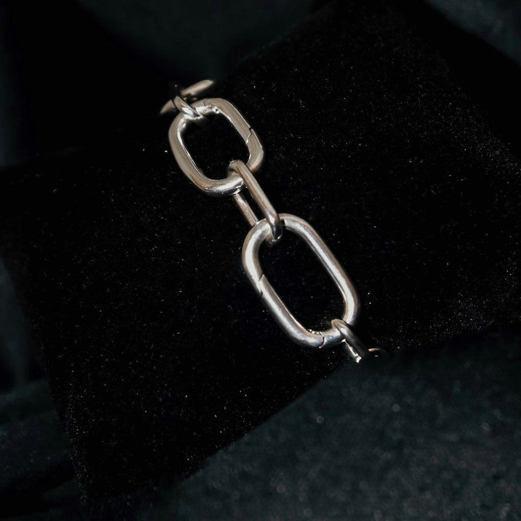 PULSEIRA CORRENTE ELOS EM PRATA PANDORA