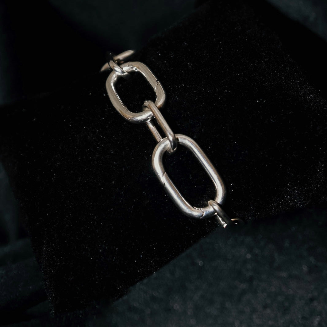 PULSEIRA CORRENTE ELOS EM PRATA PANDORA