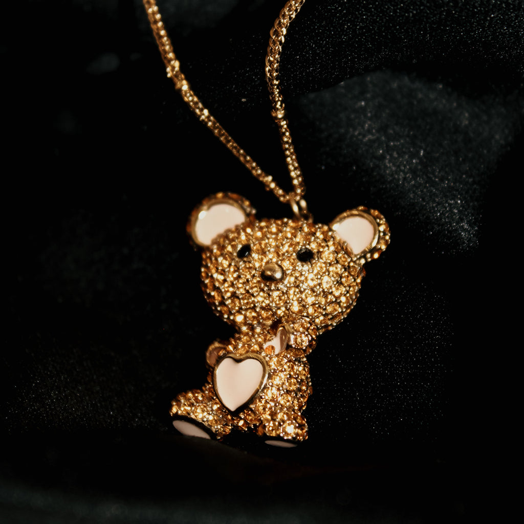 COLAR TEDDY BEAR VINTAGE GUESS