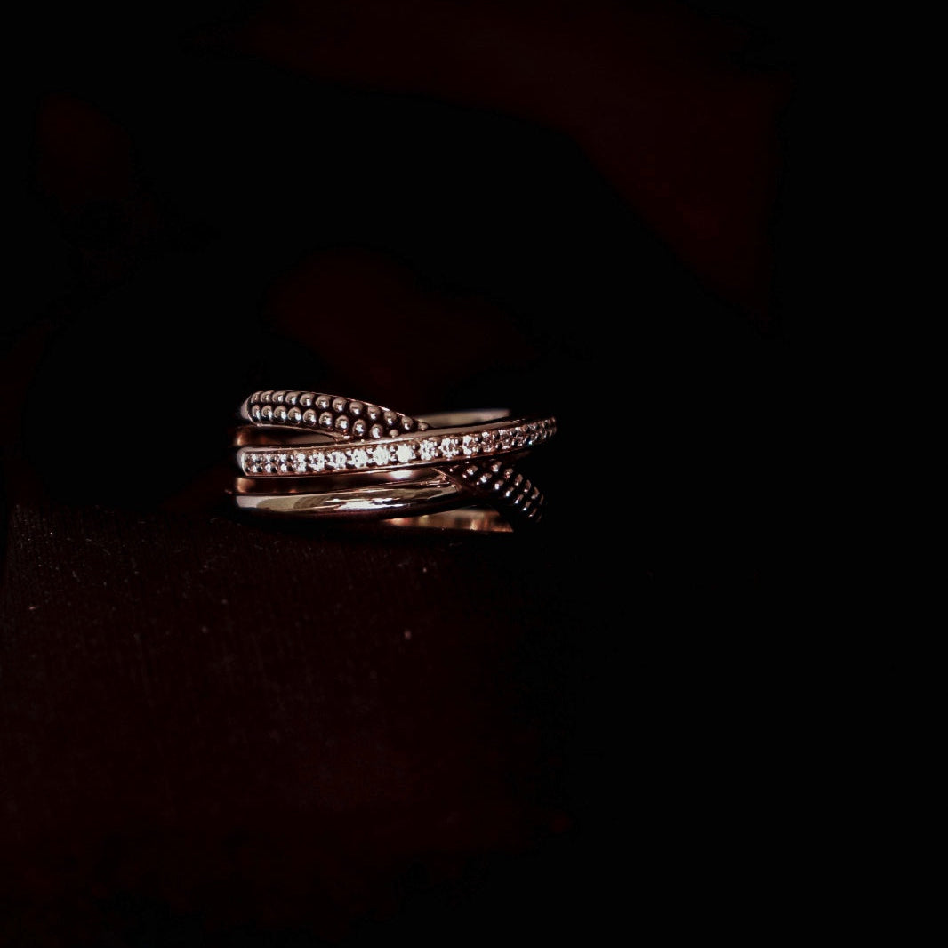 ANEL EM PRATA POLIDA TI SENTO