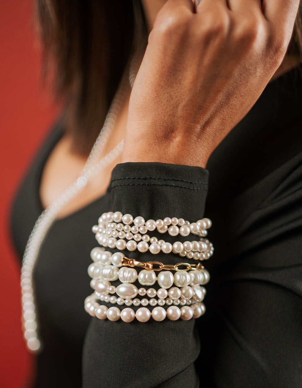 PULSEIRA MIX & MATCH EM PRATA MAJORICA