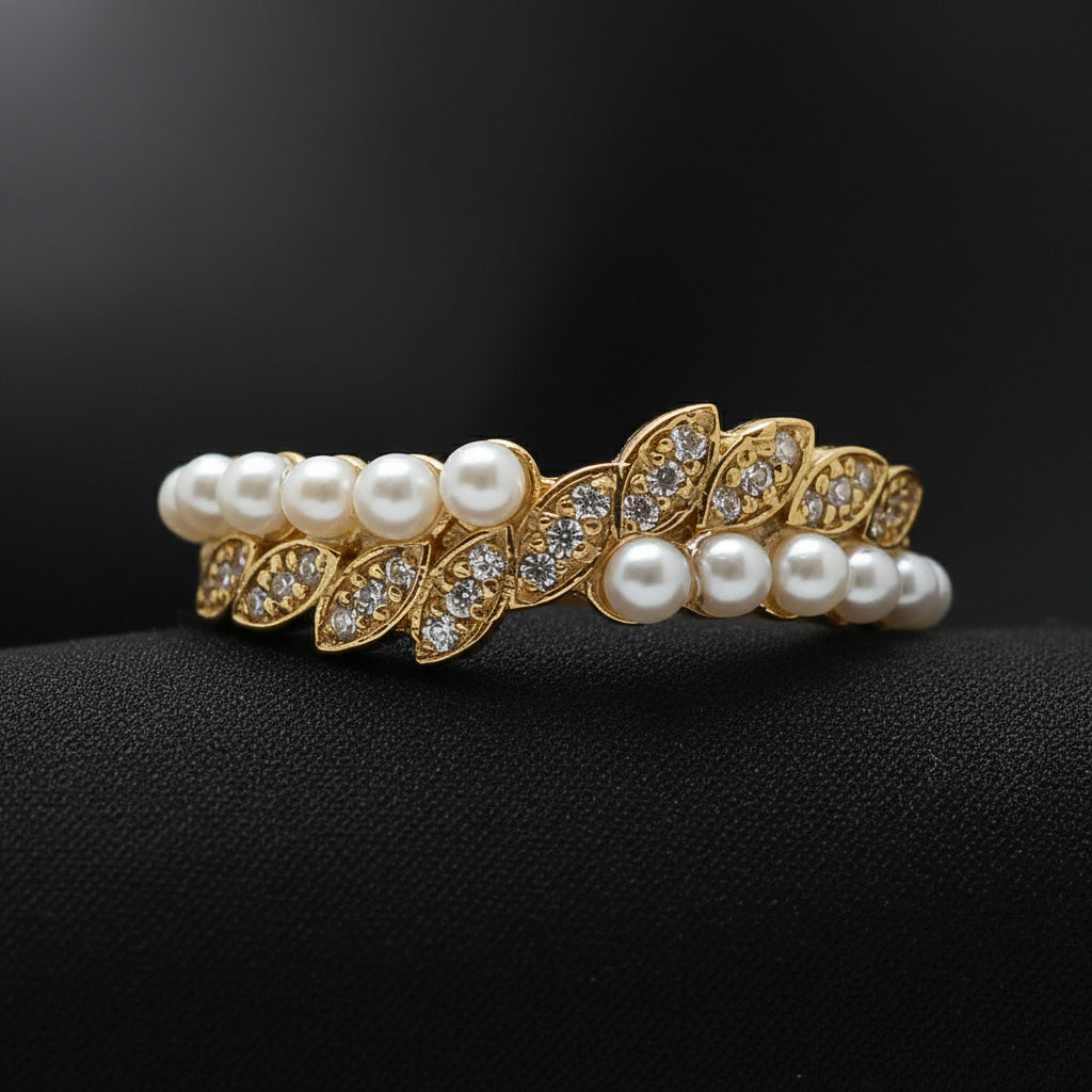 PULSEIRA EM PRATA DOURADA MUGUET SYNGULARIS