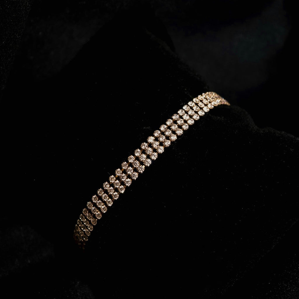 Pulseira feminina TENNIS em aço inoxidável LUCA BARRA