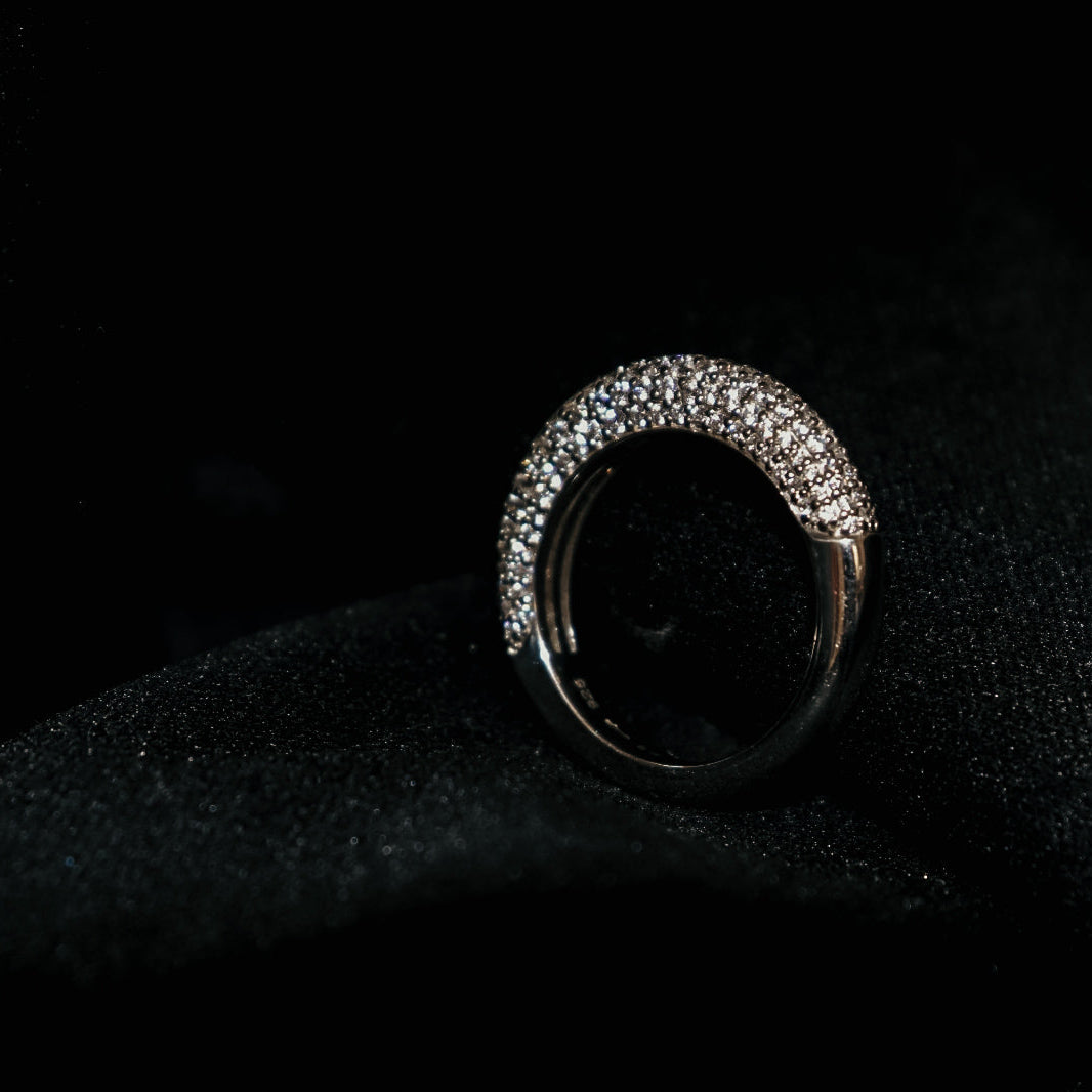 ANEL TI SENTO EM PRATA BANHADA A OURO