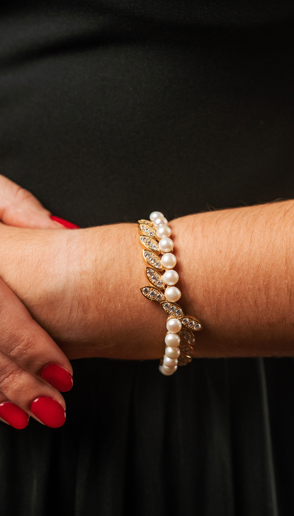 PULSEIRA EM PRATA DOURADA MUGUET SYNGULARIS