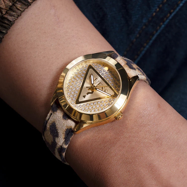 RELÓGIO GLITZ PLAQUEADO GUESS